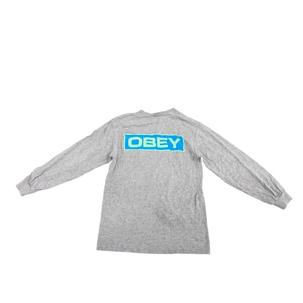 Obey Men's Grey T-shirt